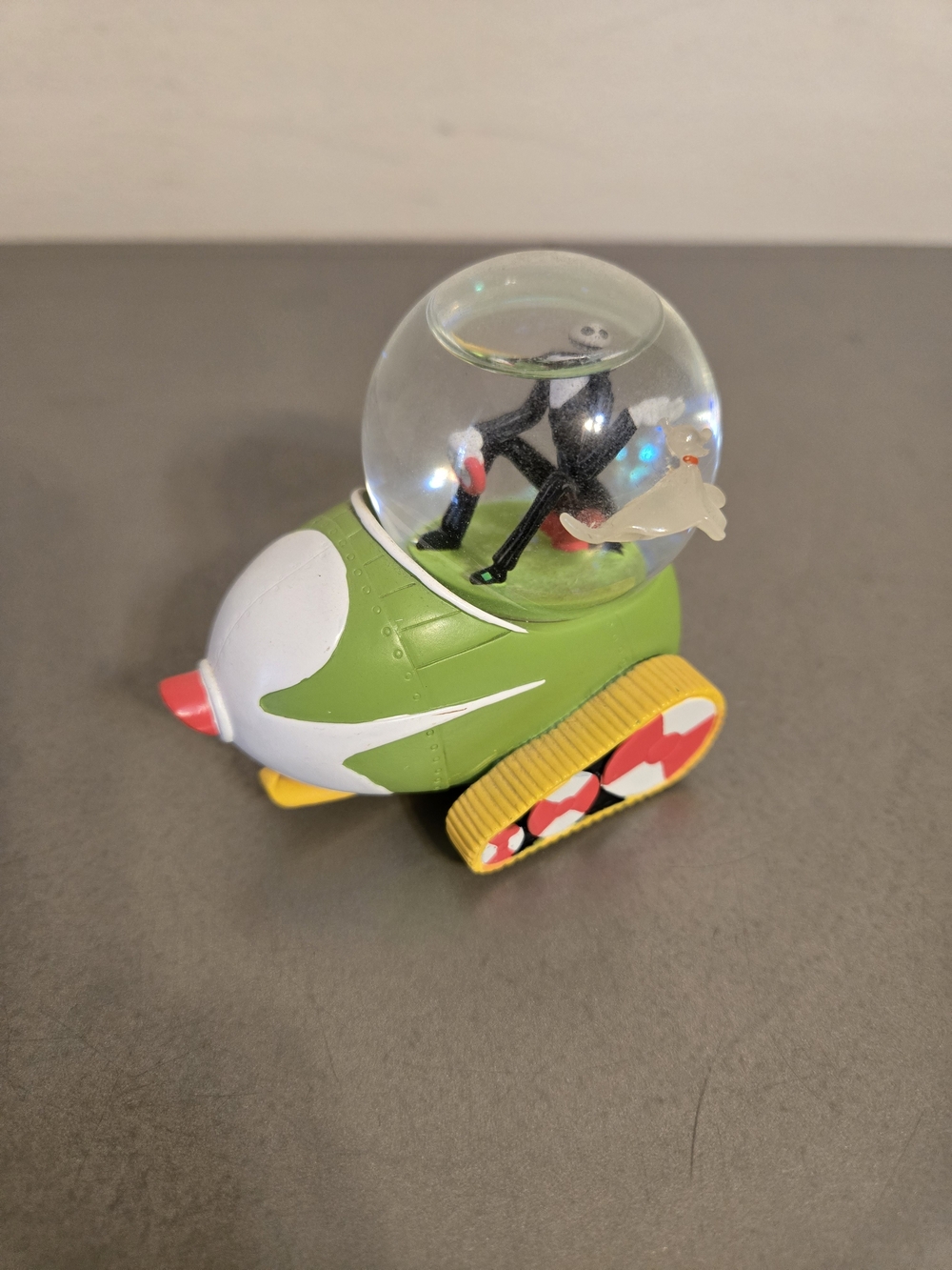 Disney Store Nightmare Before Christmas Jack Skellington Snowmobile Snowglobe